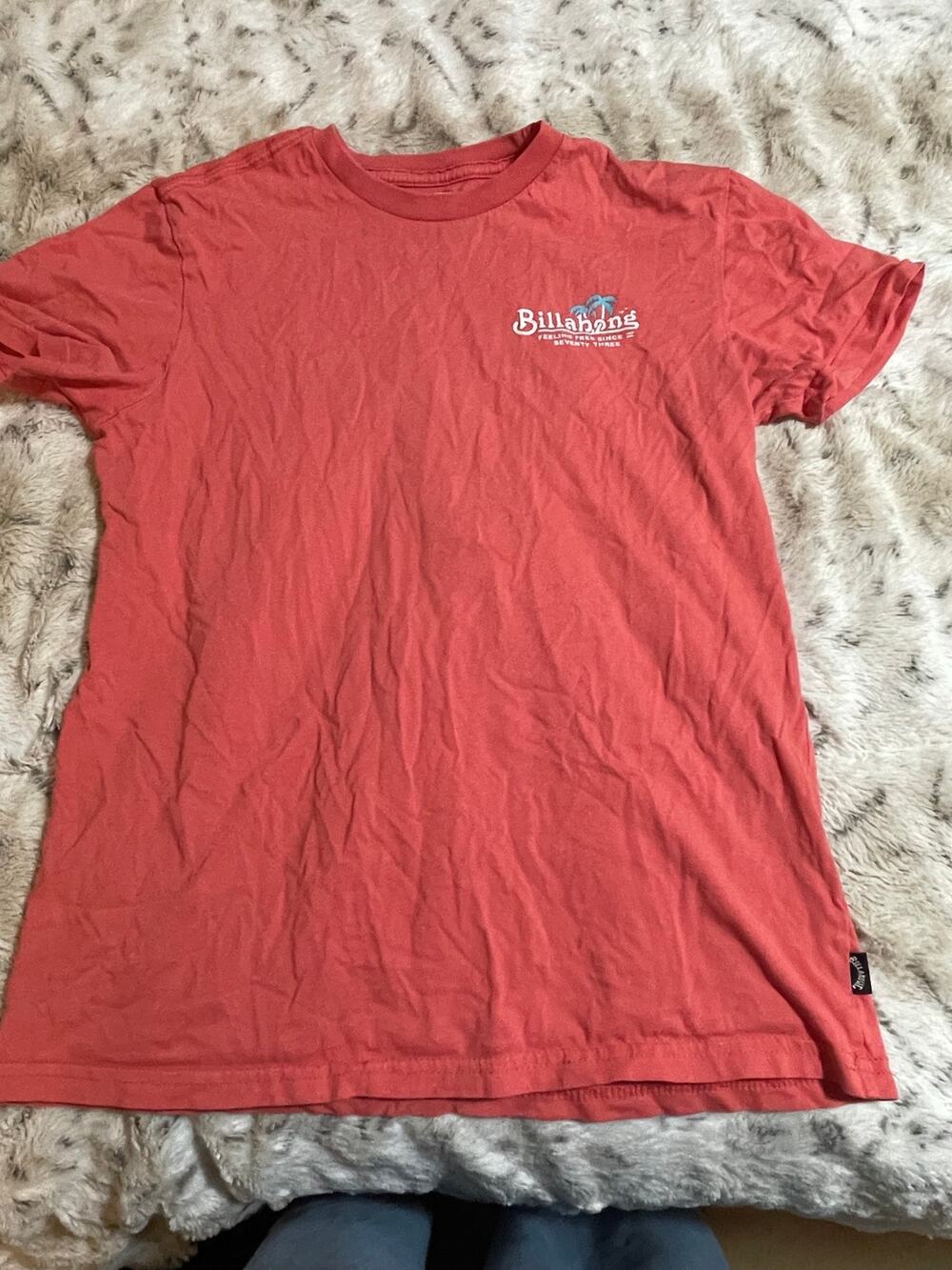 Billabong boys orange beach tshirt size medium